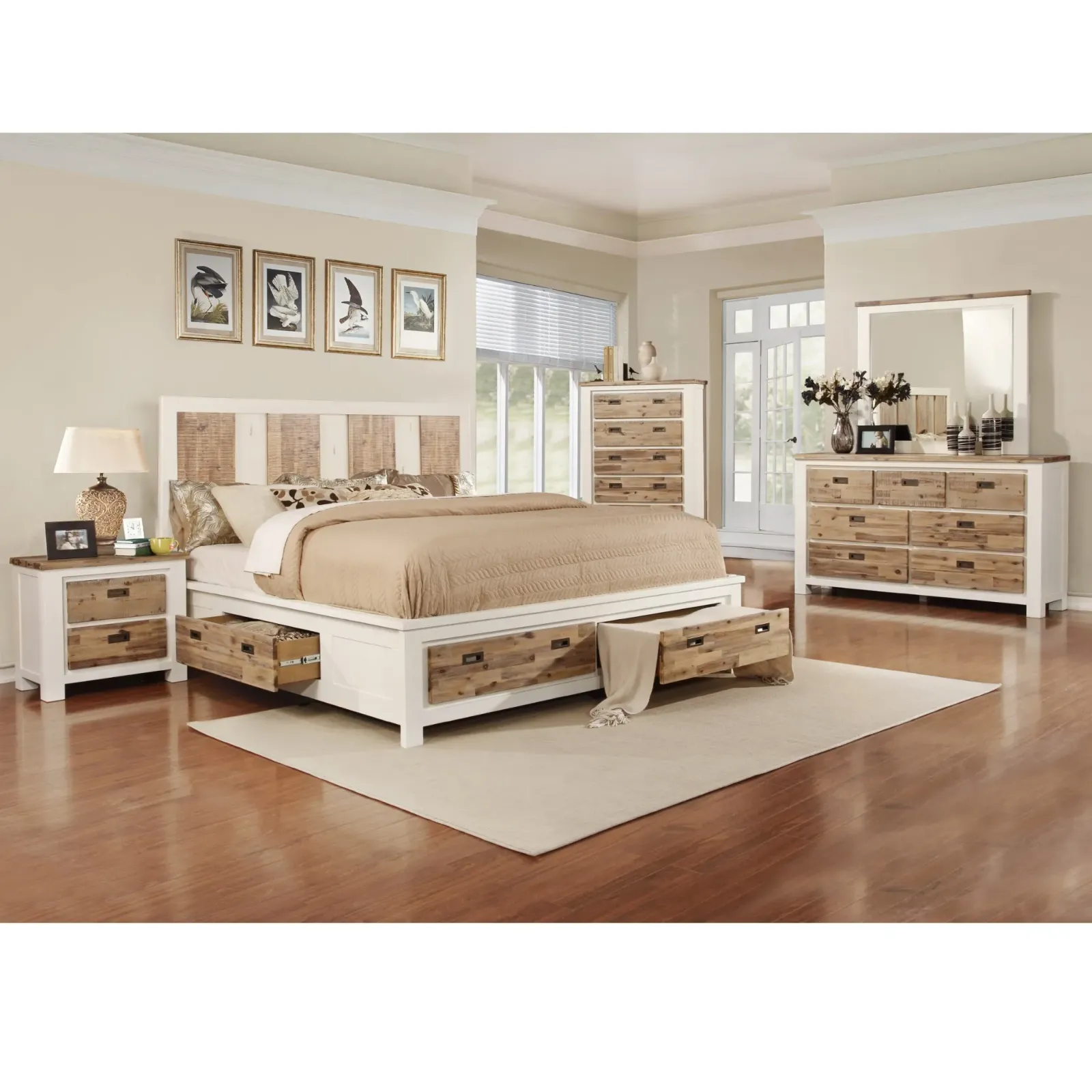 5 Piece King Storage Bedroom Set