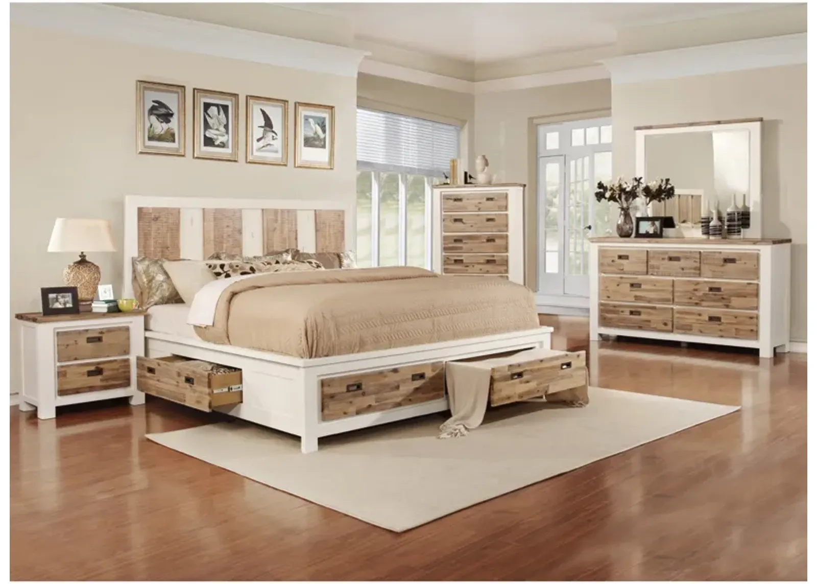 5 Piece King Storage Bedroom Set