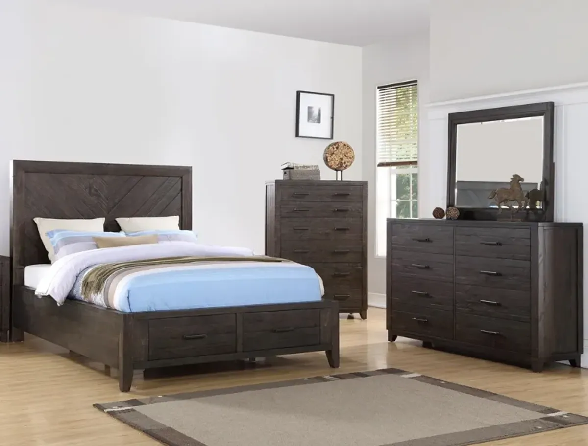 4 Piece Queen Storage Bedroom Set