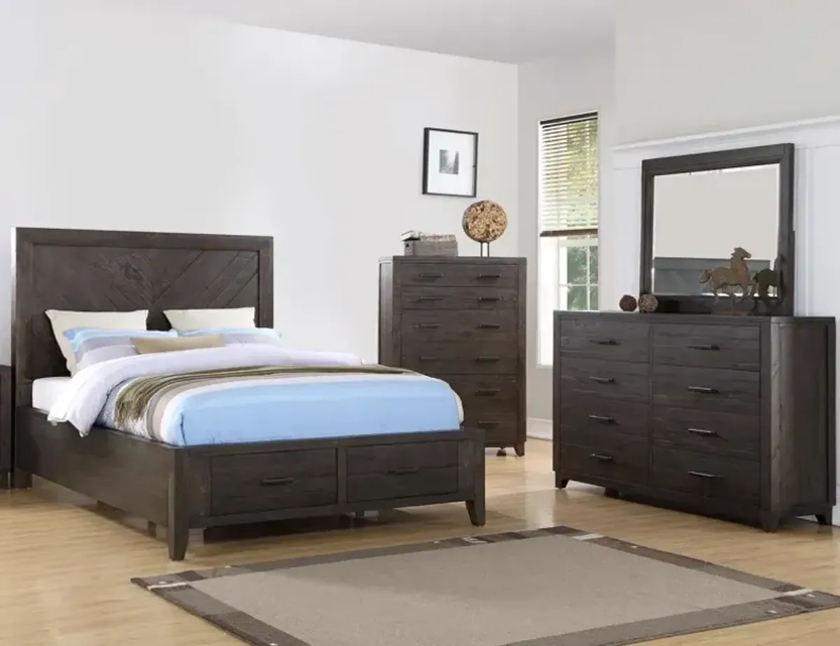 4 Piece King Storage Bedroom Set