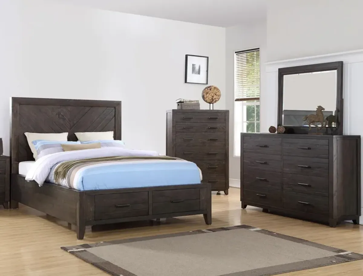 4 Piece King Storage Bedroom Set