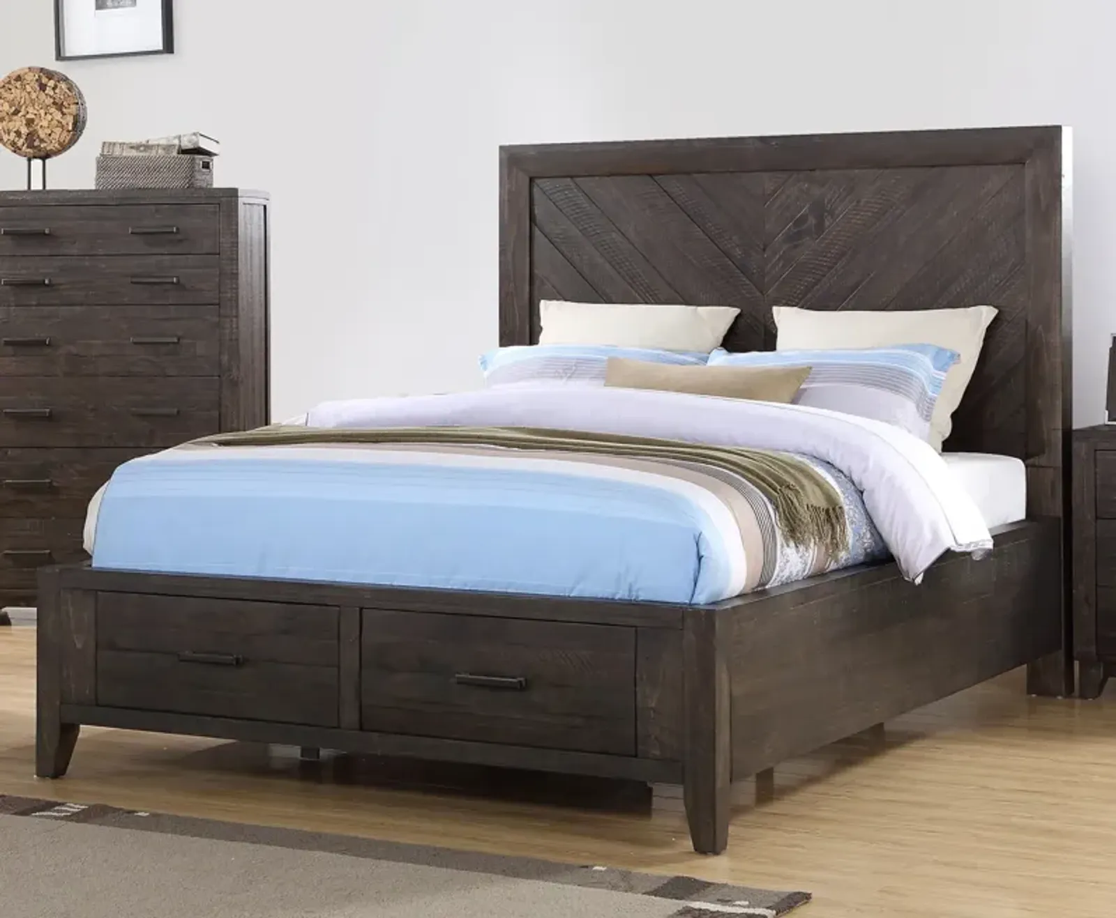 King Storage Bed