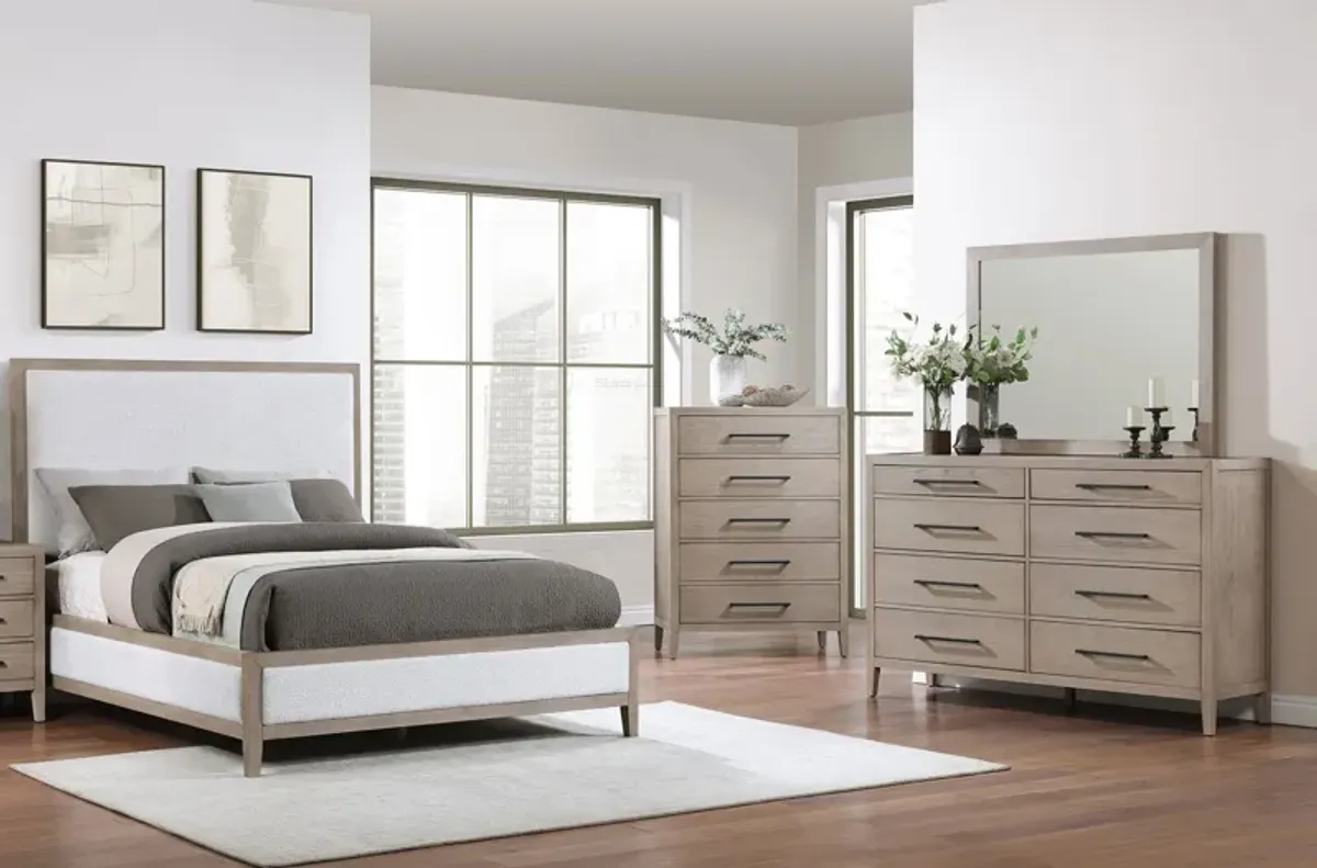 Bella Light Oak 4PC Q.Bedroom