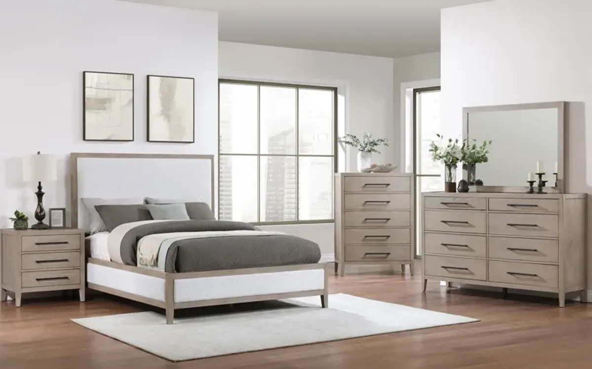 Bella Light Oak 4 Piece King Bedroom