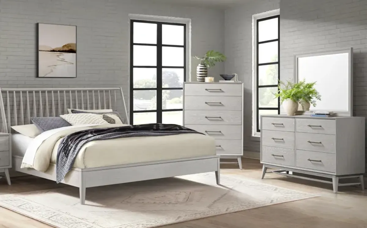 Bay Side White 4 Piece King Bedroom