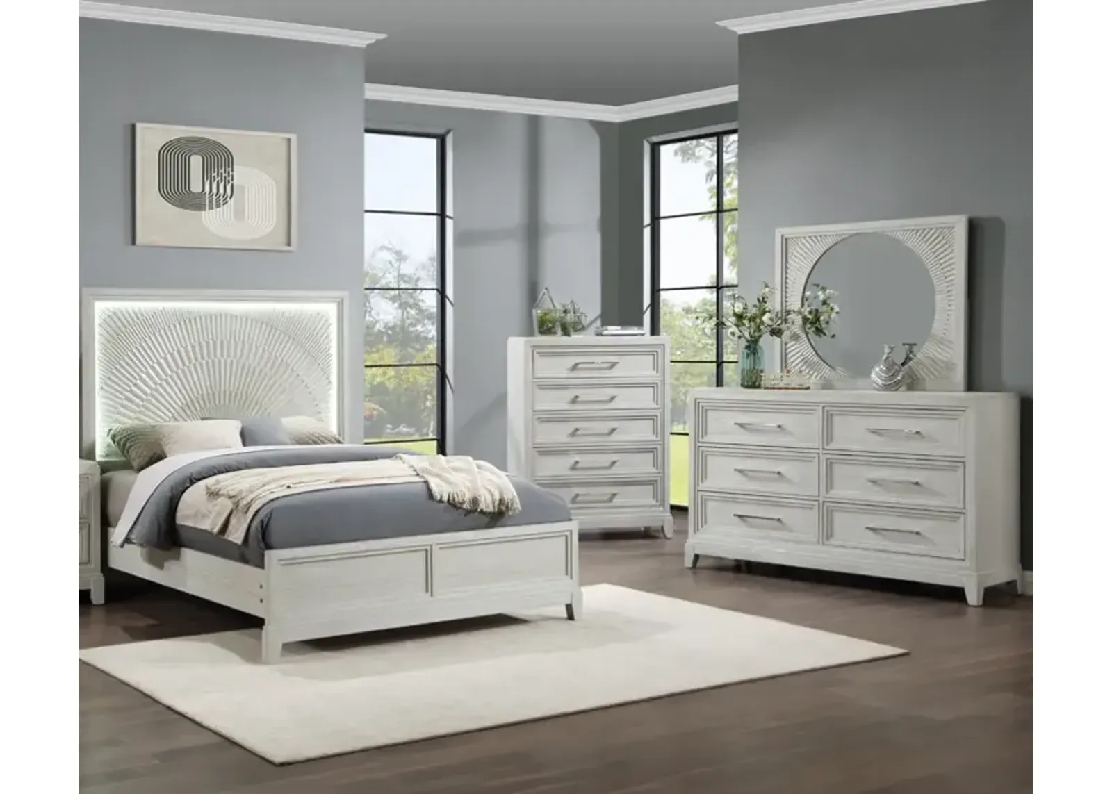 4 Piece Queen Bed Set