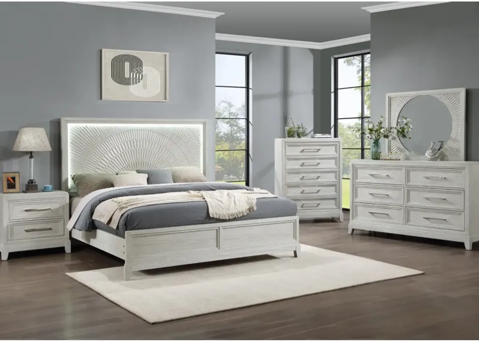 5 Piece King Bed Set