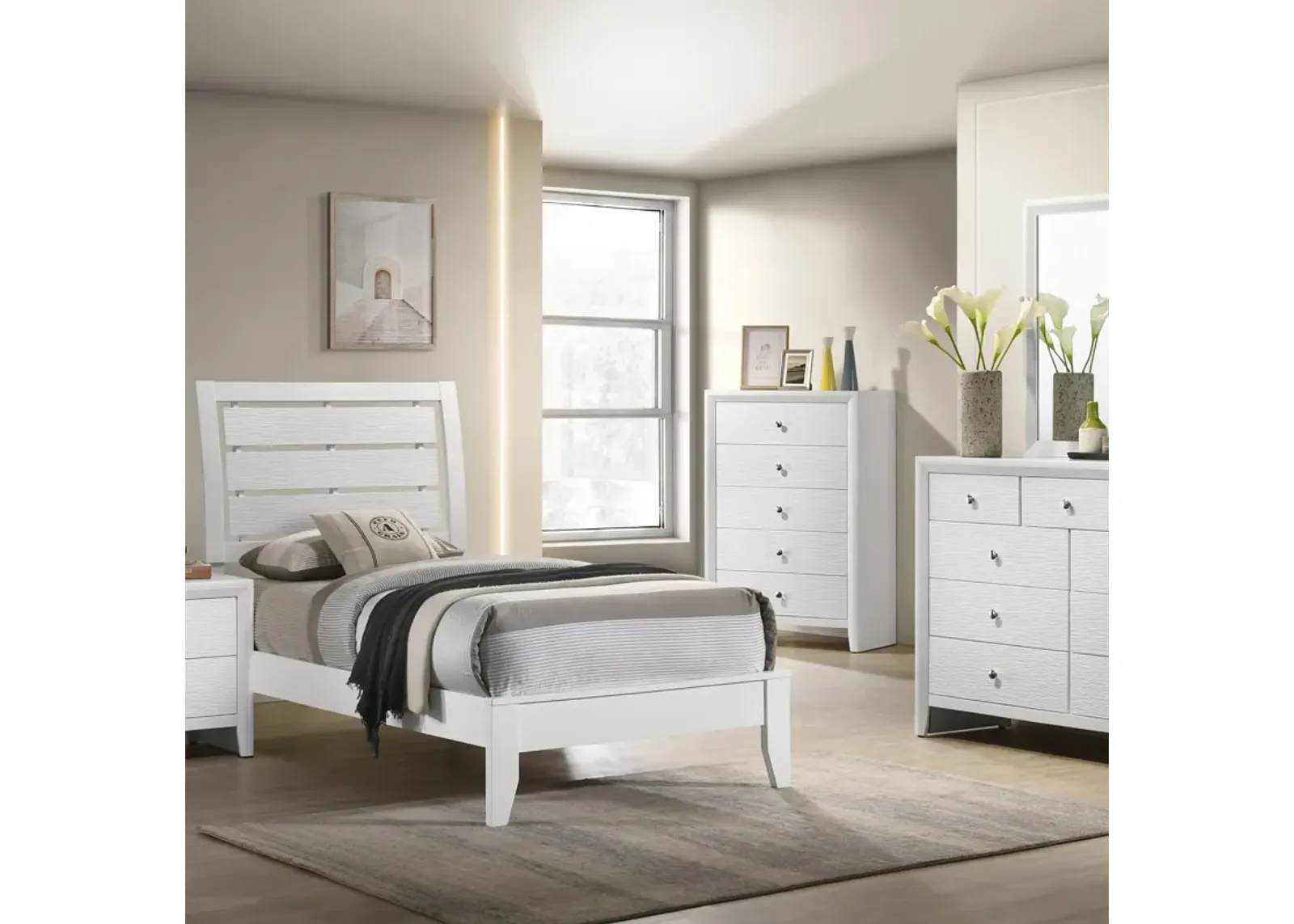 4 Piece Twin Bed Set