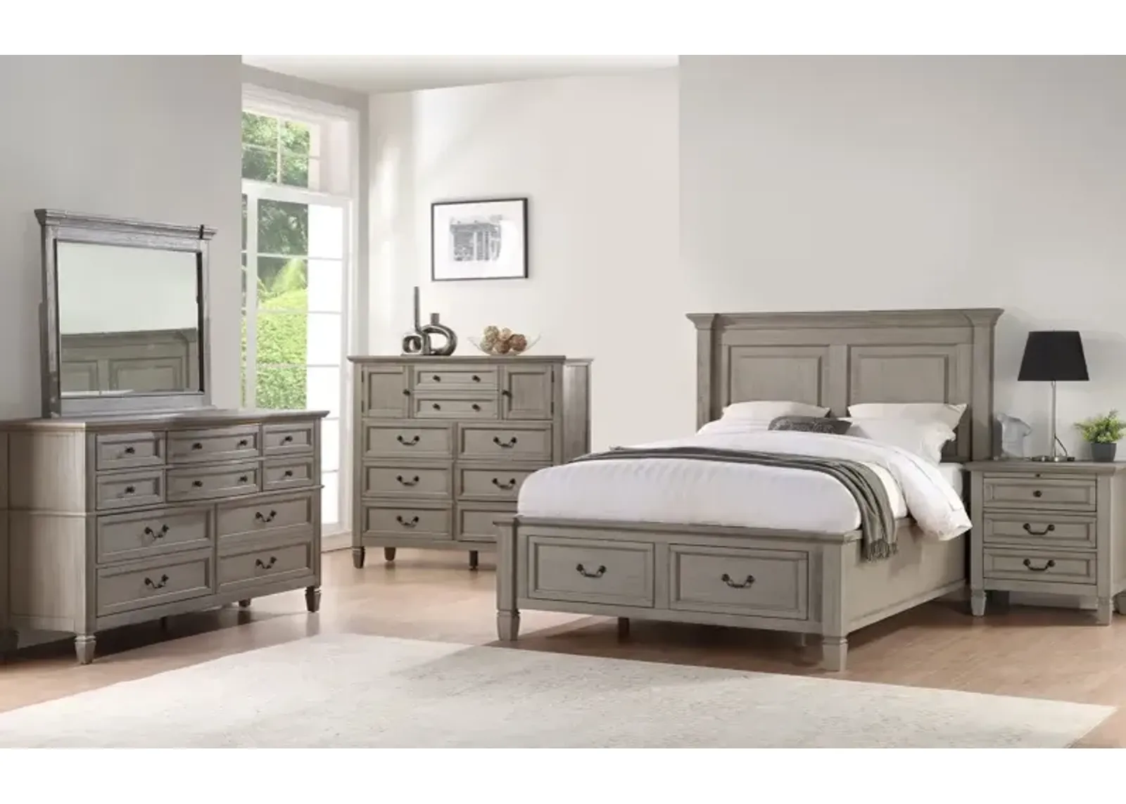 5 Piece Full Storage Bedroom Set