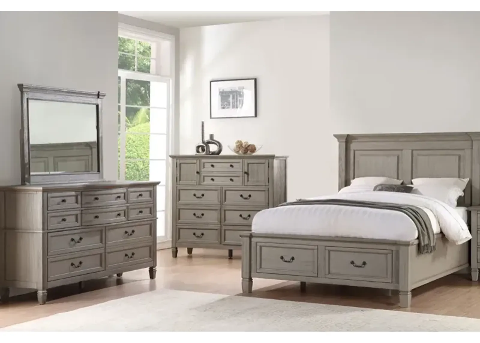 4 Piece Full Storage Bedroom Set