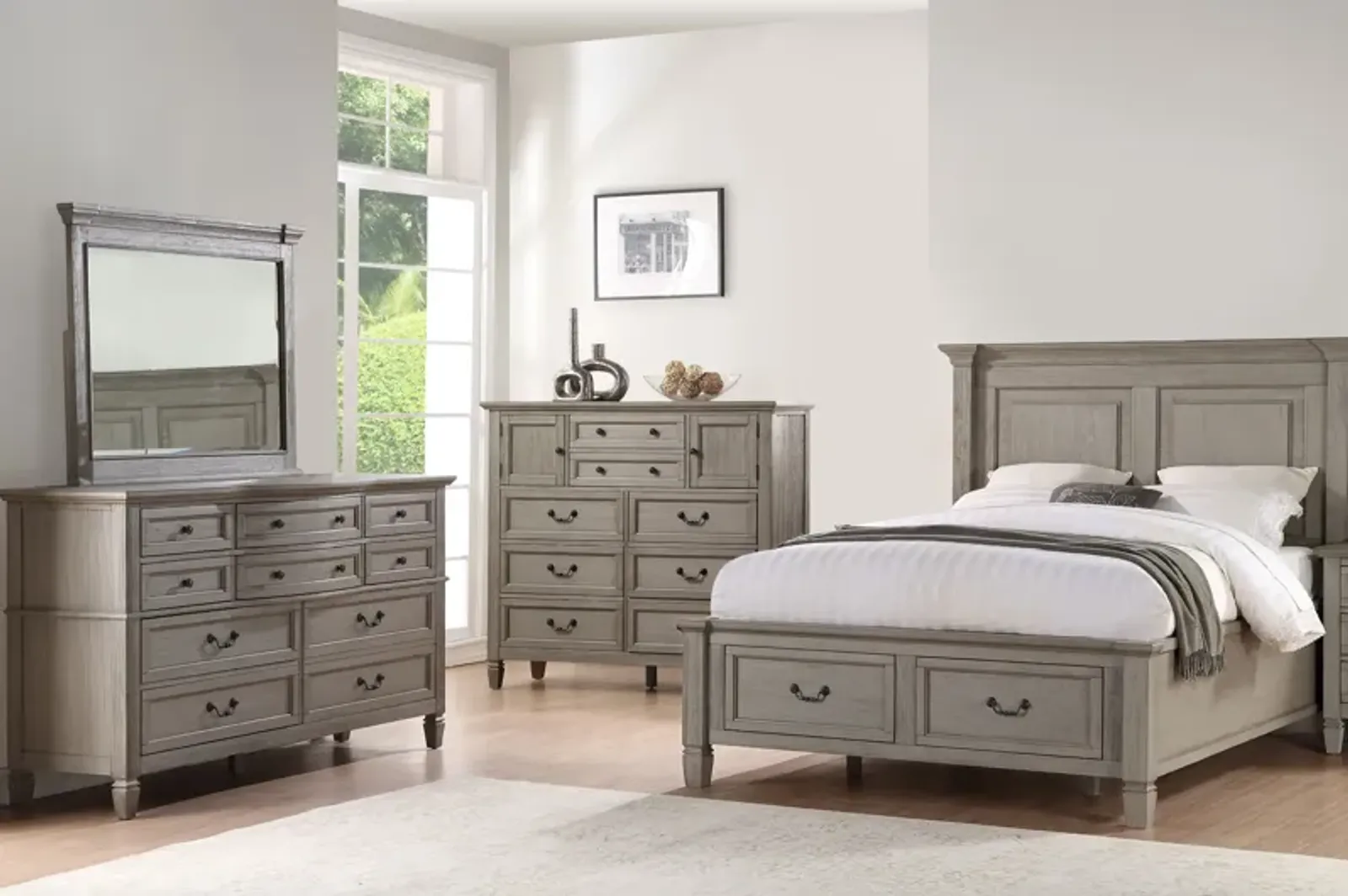 4 Piece Twin Storage Bedroom Set