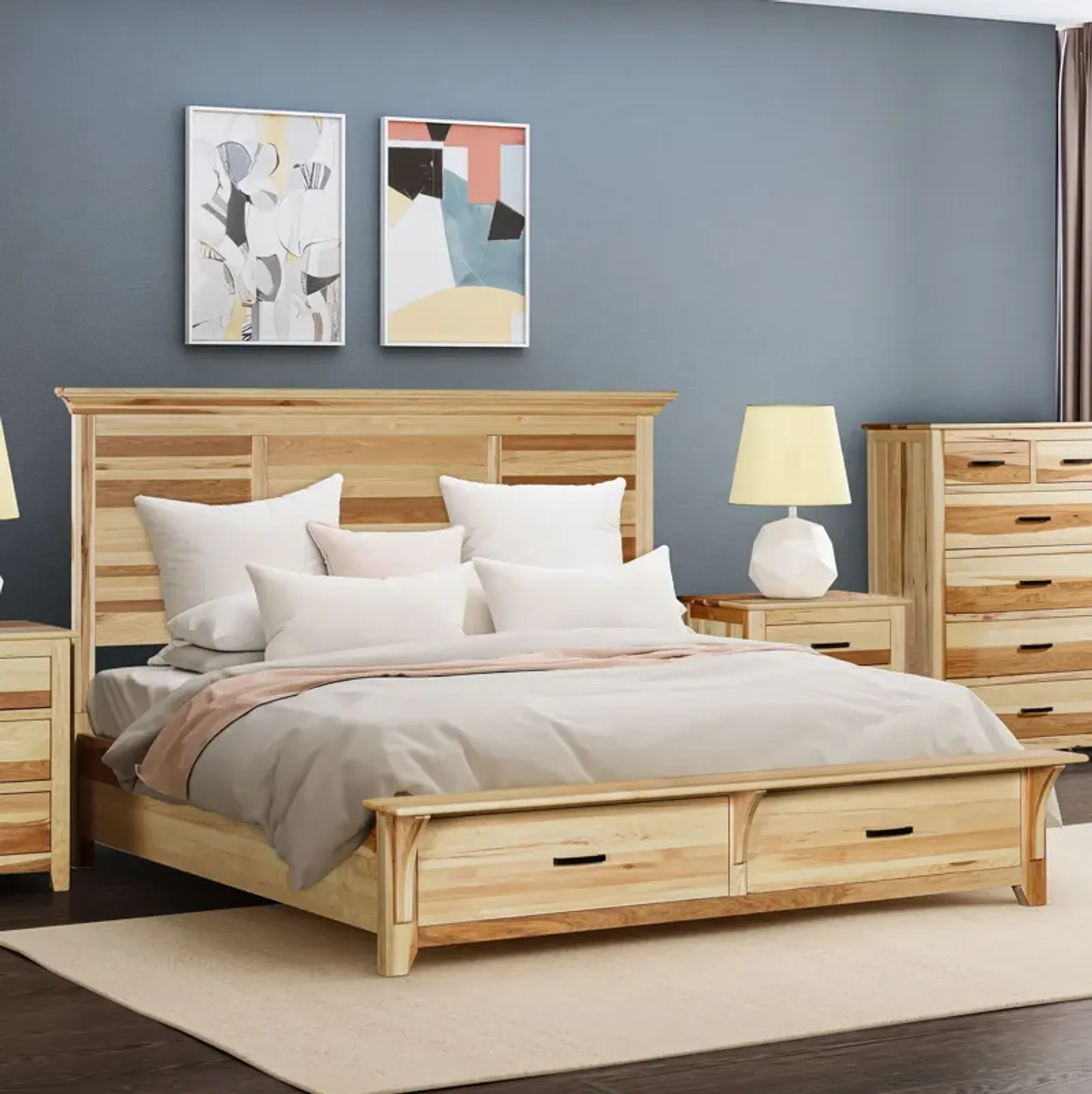 King Storage Bed