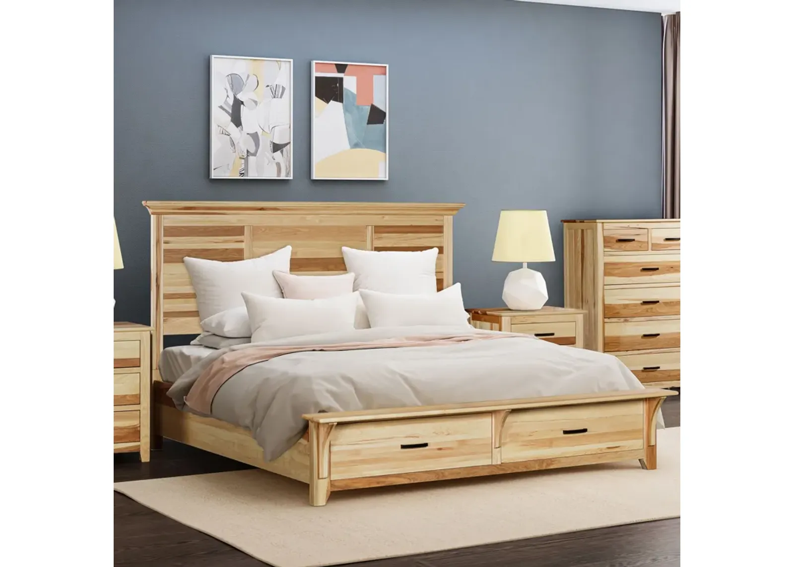 King Storage Bed