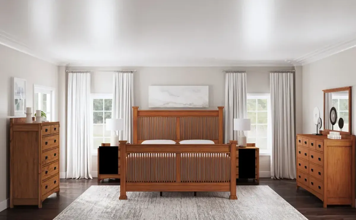Mission Hill 4 Piece King Bed Set