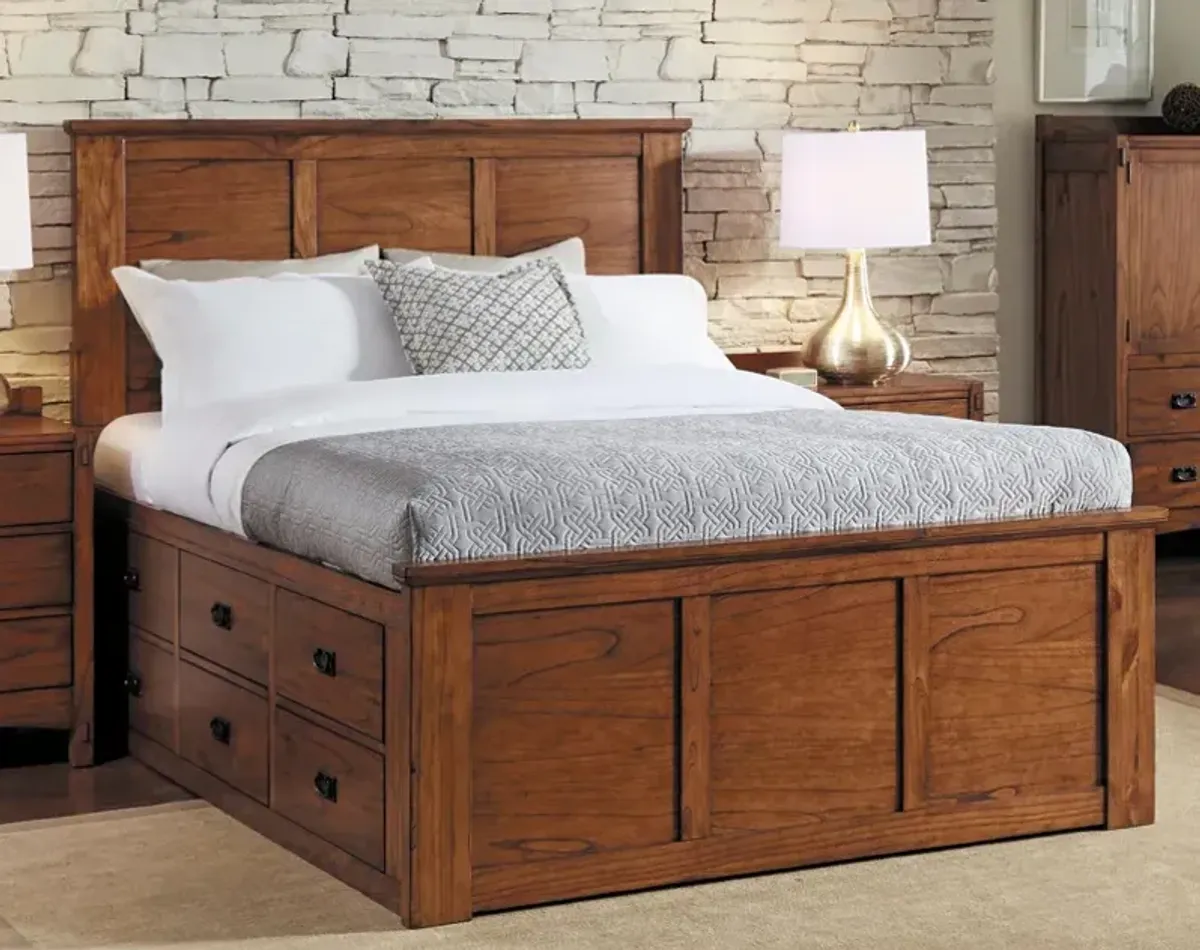 King Storage Bed