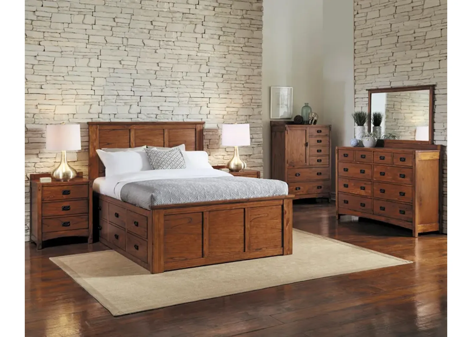 5 Piece King Storage Bedroom Set