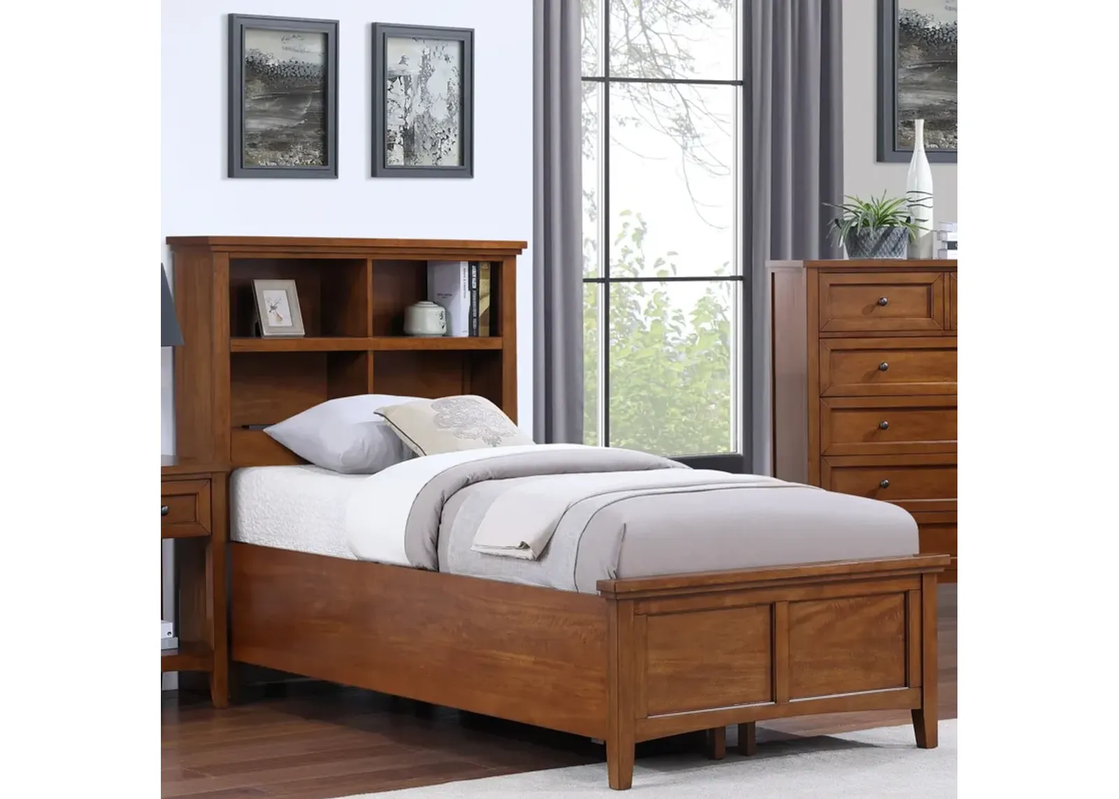 Twin Bookcase Bed