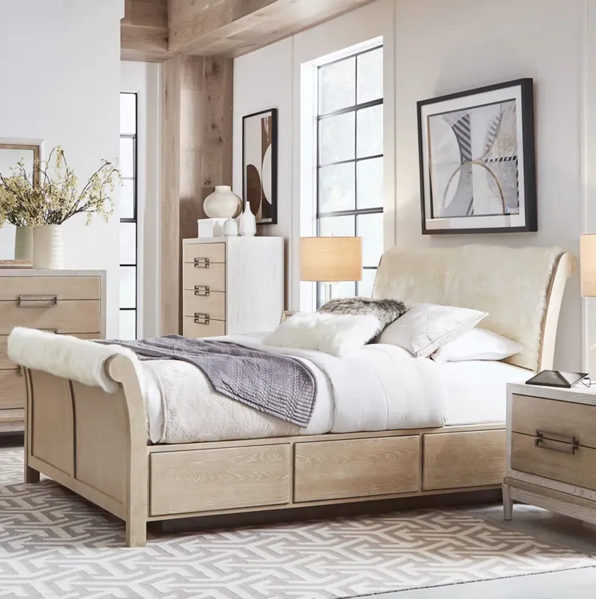 King Storage Bed