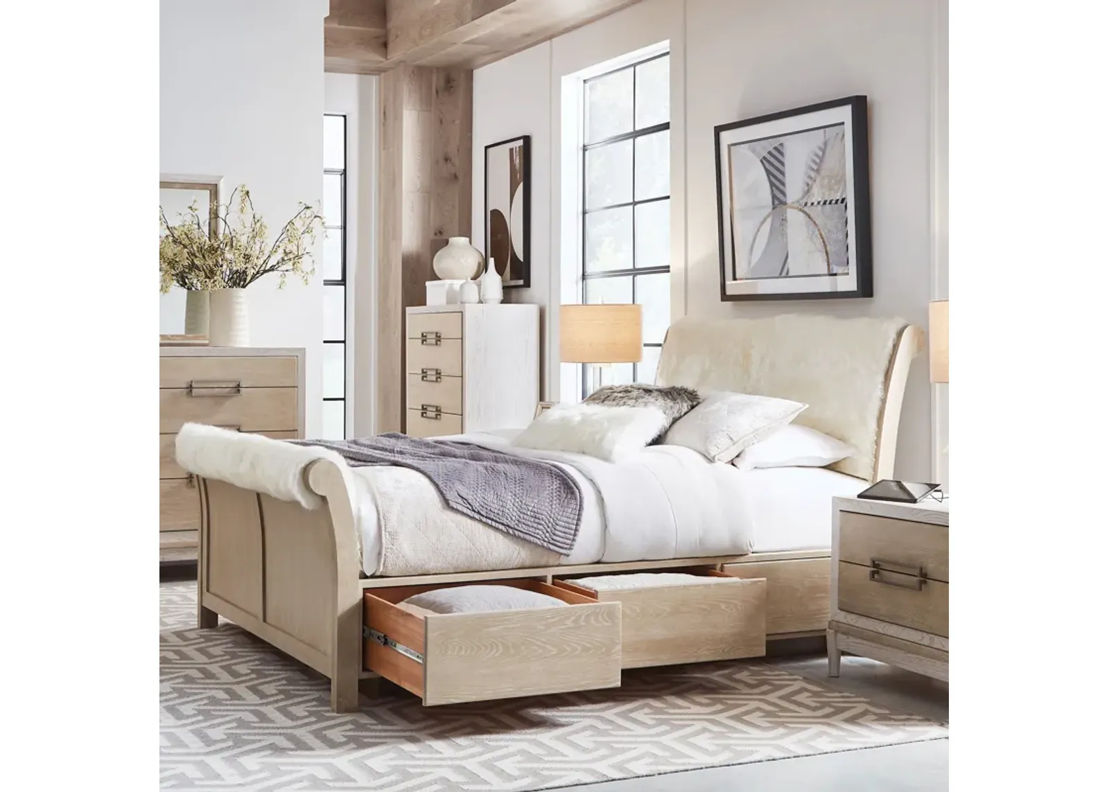 King Storage Bed