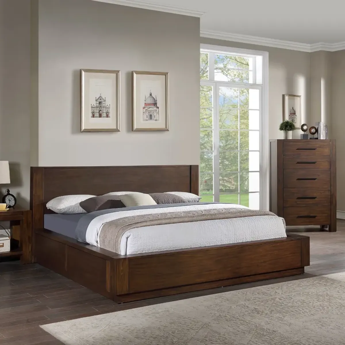 4 Piece Queen Storage Bedroom