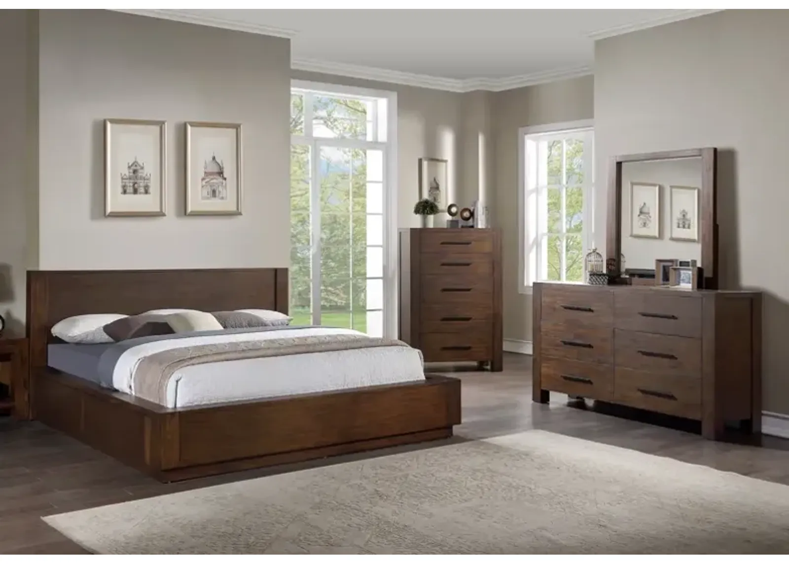 4 Piece King Storage Bedroom Set