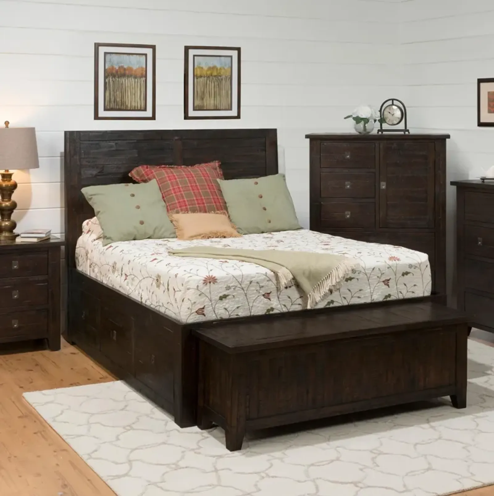 King Storage Bed