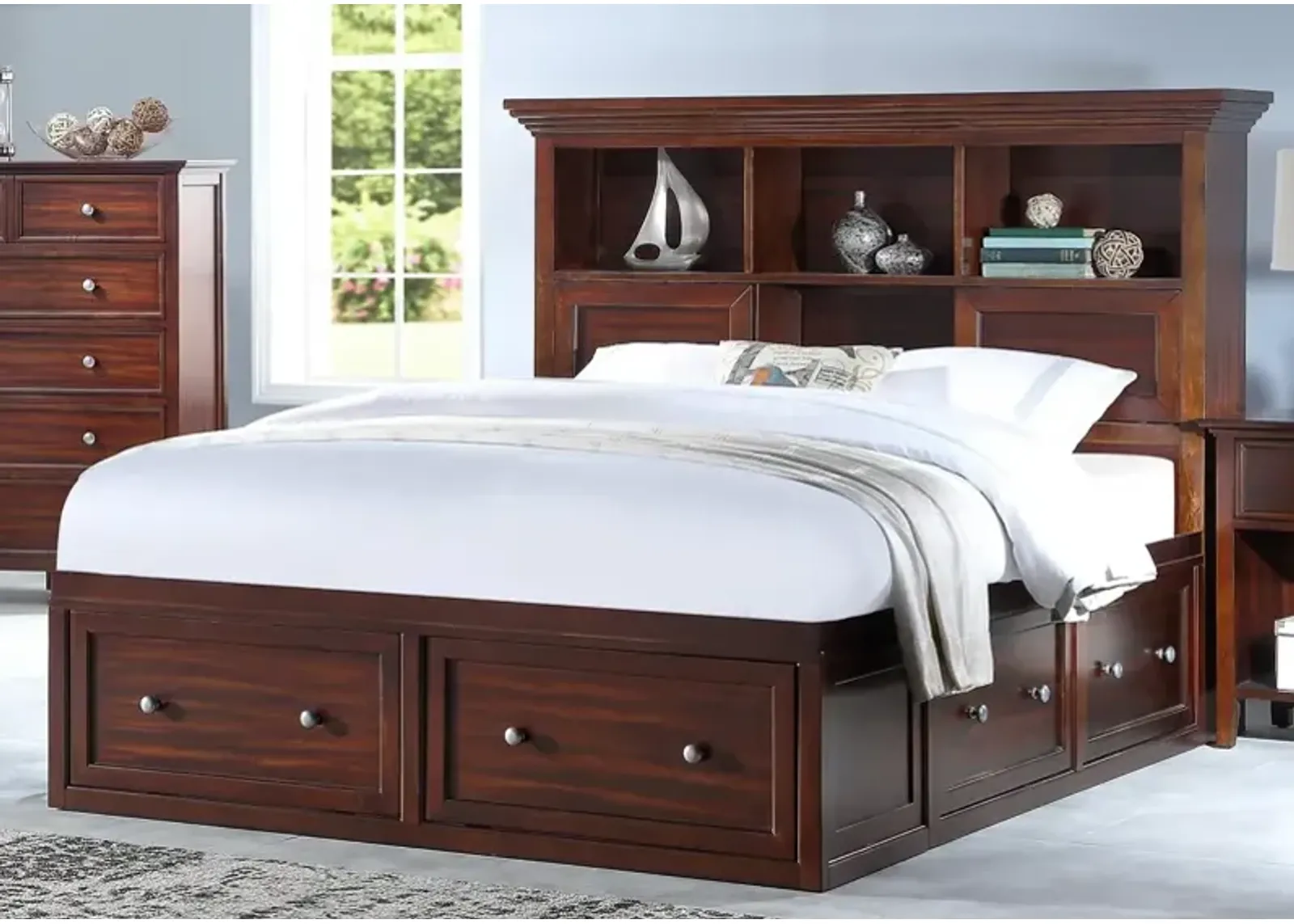 King Storage Bed