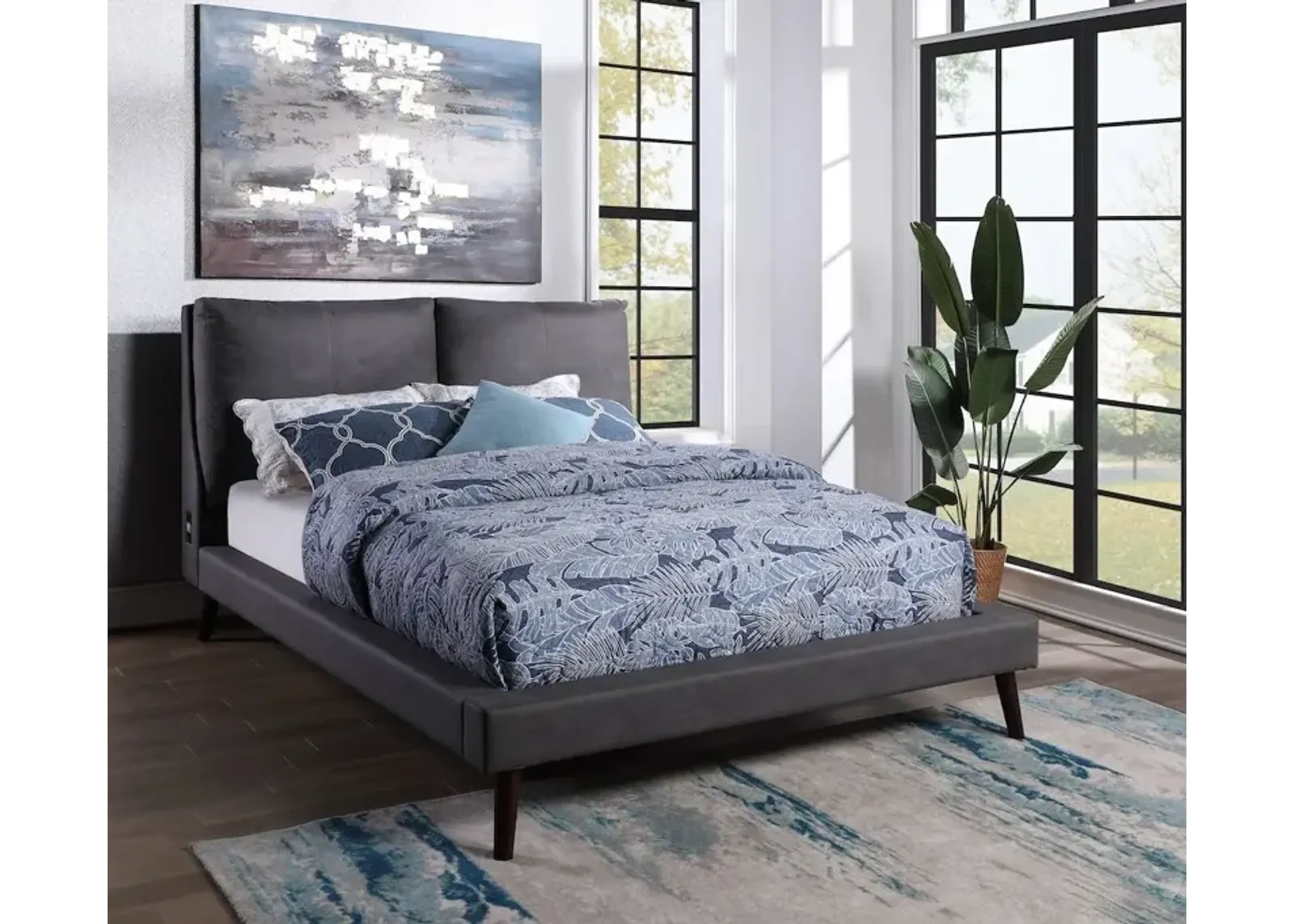 King Upholstered Bed