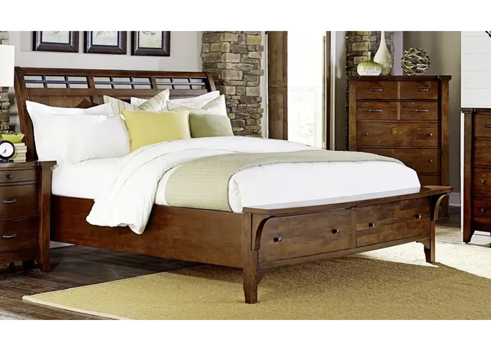 King Storage Bed