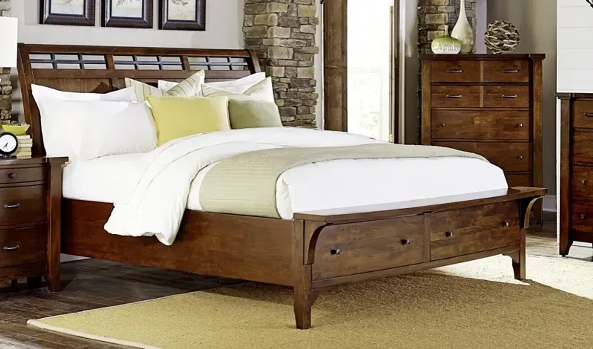 King Storage Bed