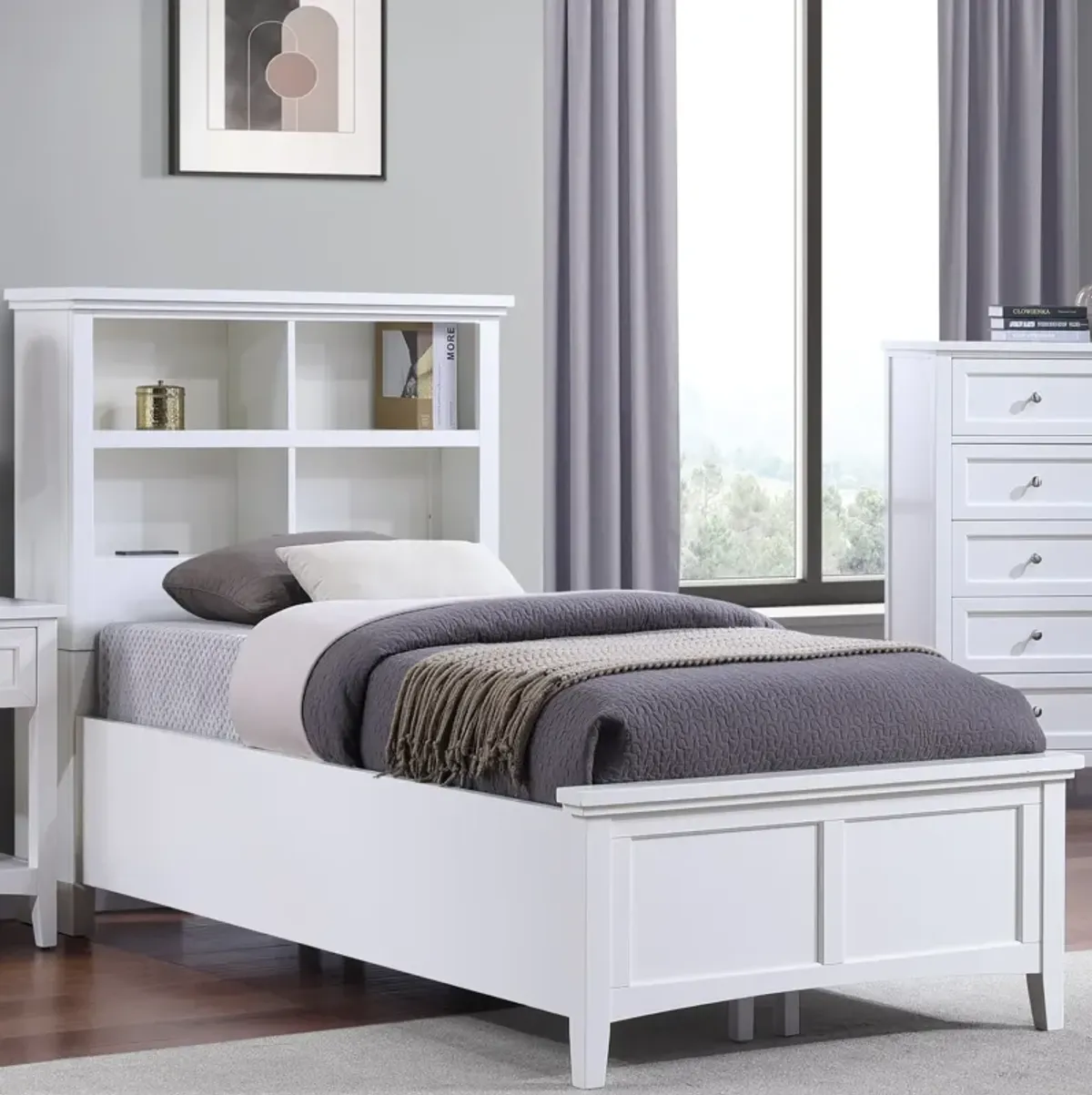 Twin Bookcase Bed