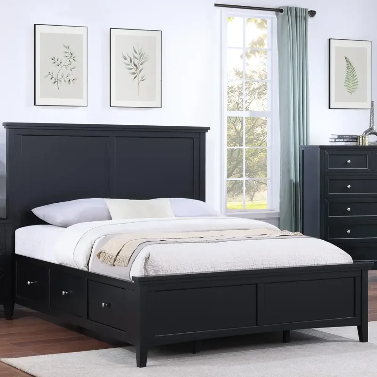 King Storage Bed