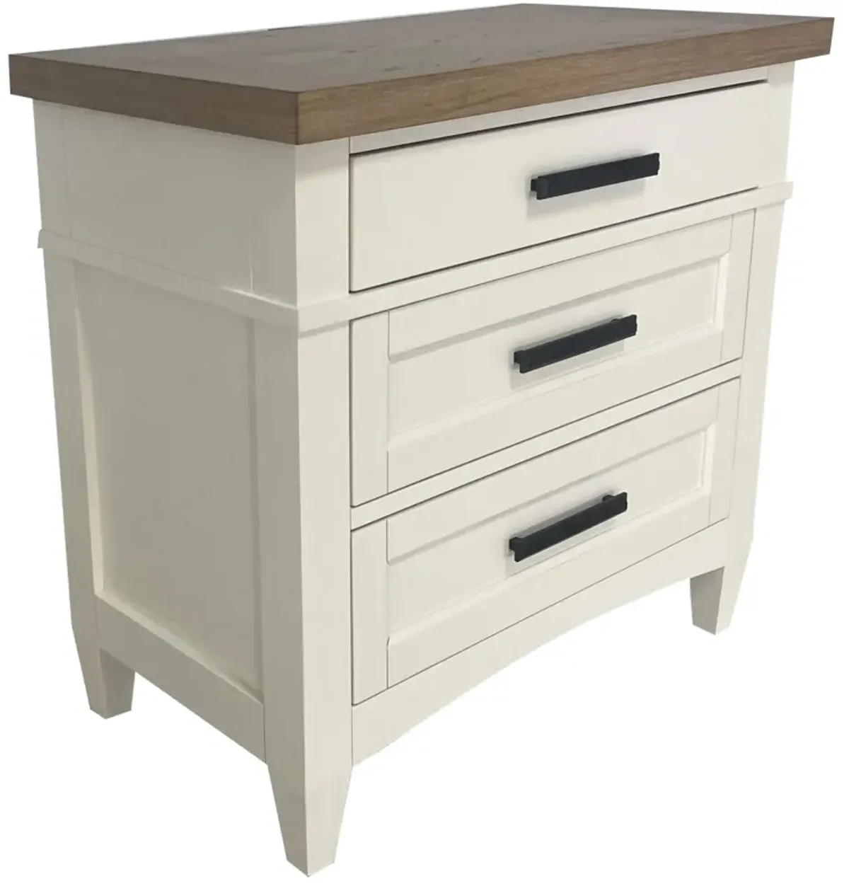 Americana Modern 3 Drawer Nightstand