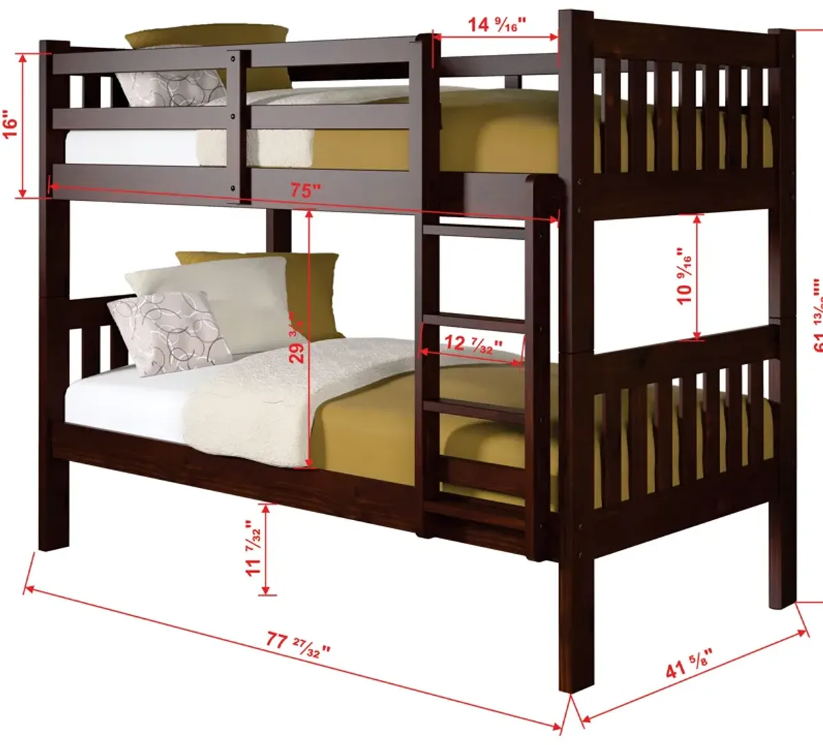 Twin Over Twin Bunk Bed