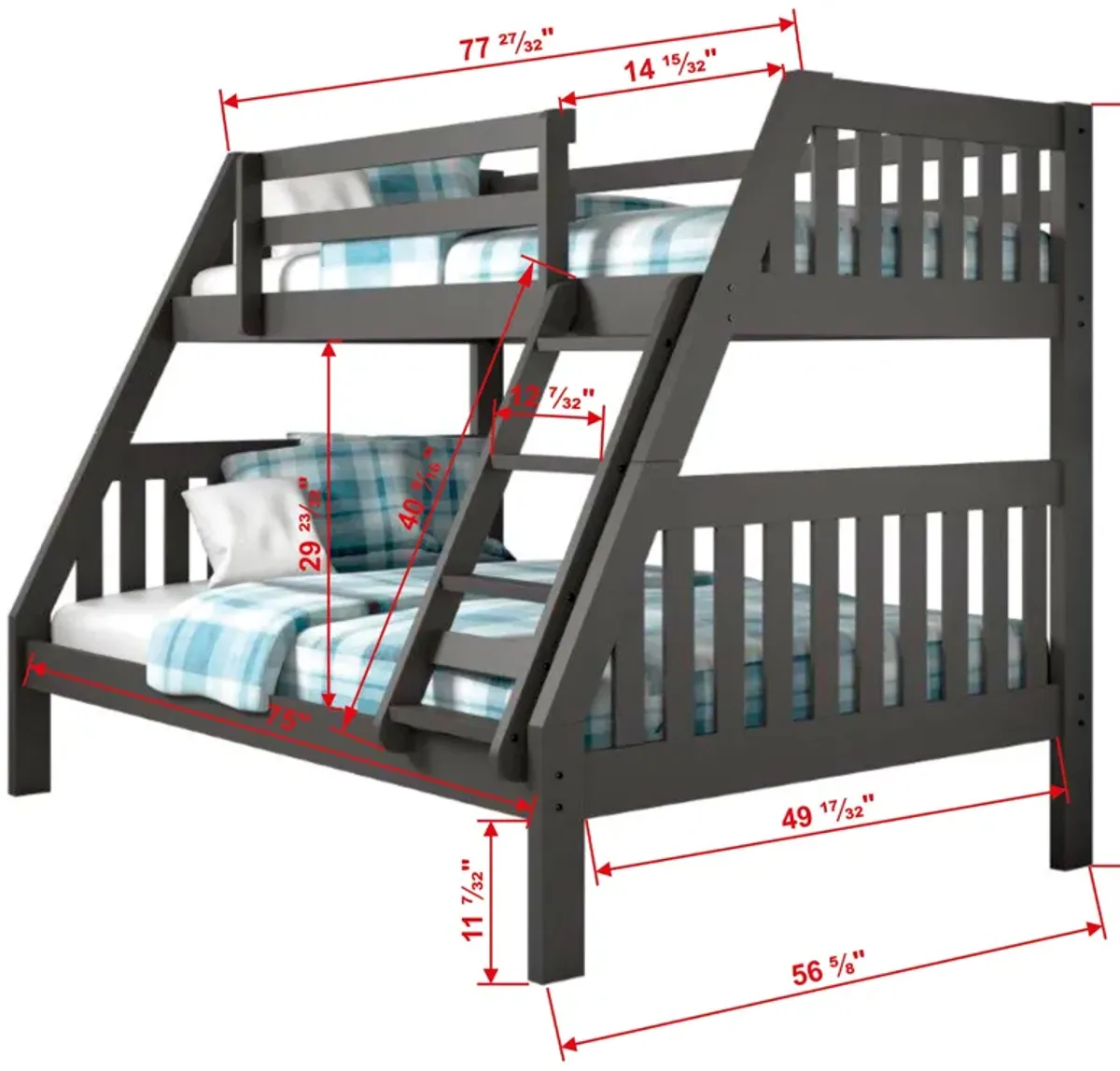 Twin Over Full Bunk Bed