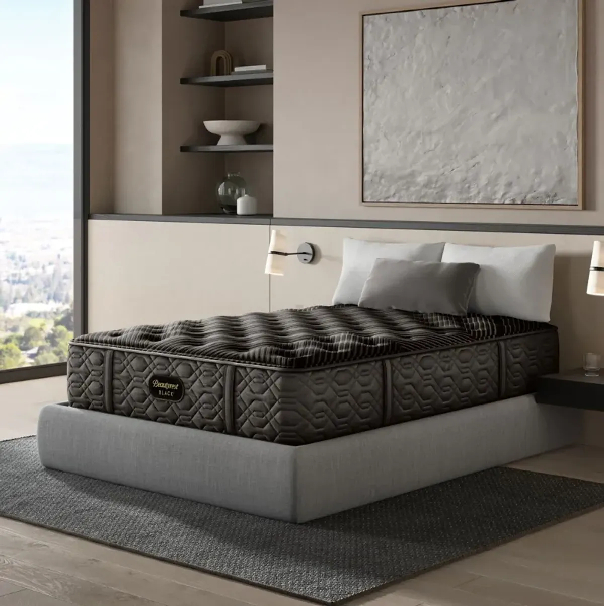 Black Medium King Mattress