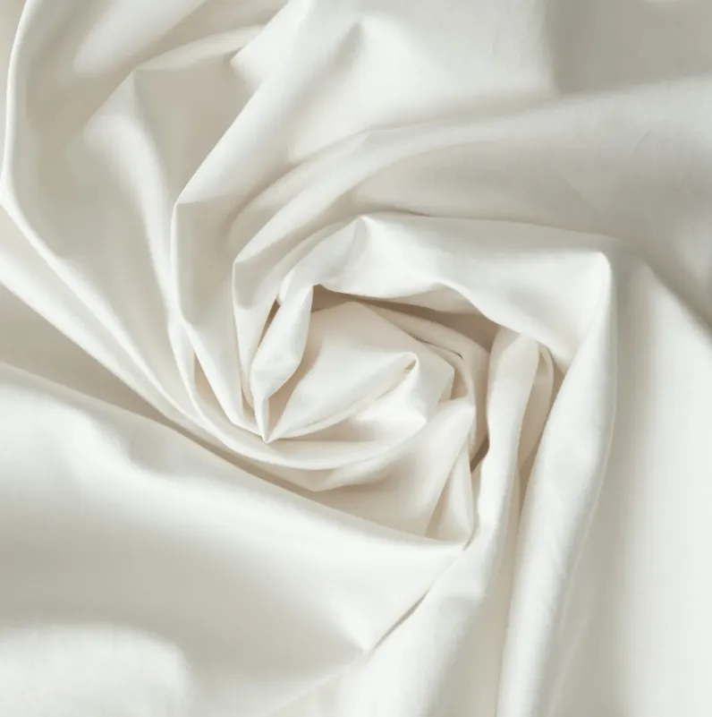 100% Pima Cotton White Sheet Set - Queen