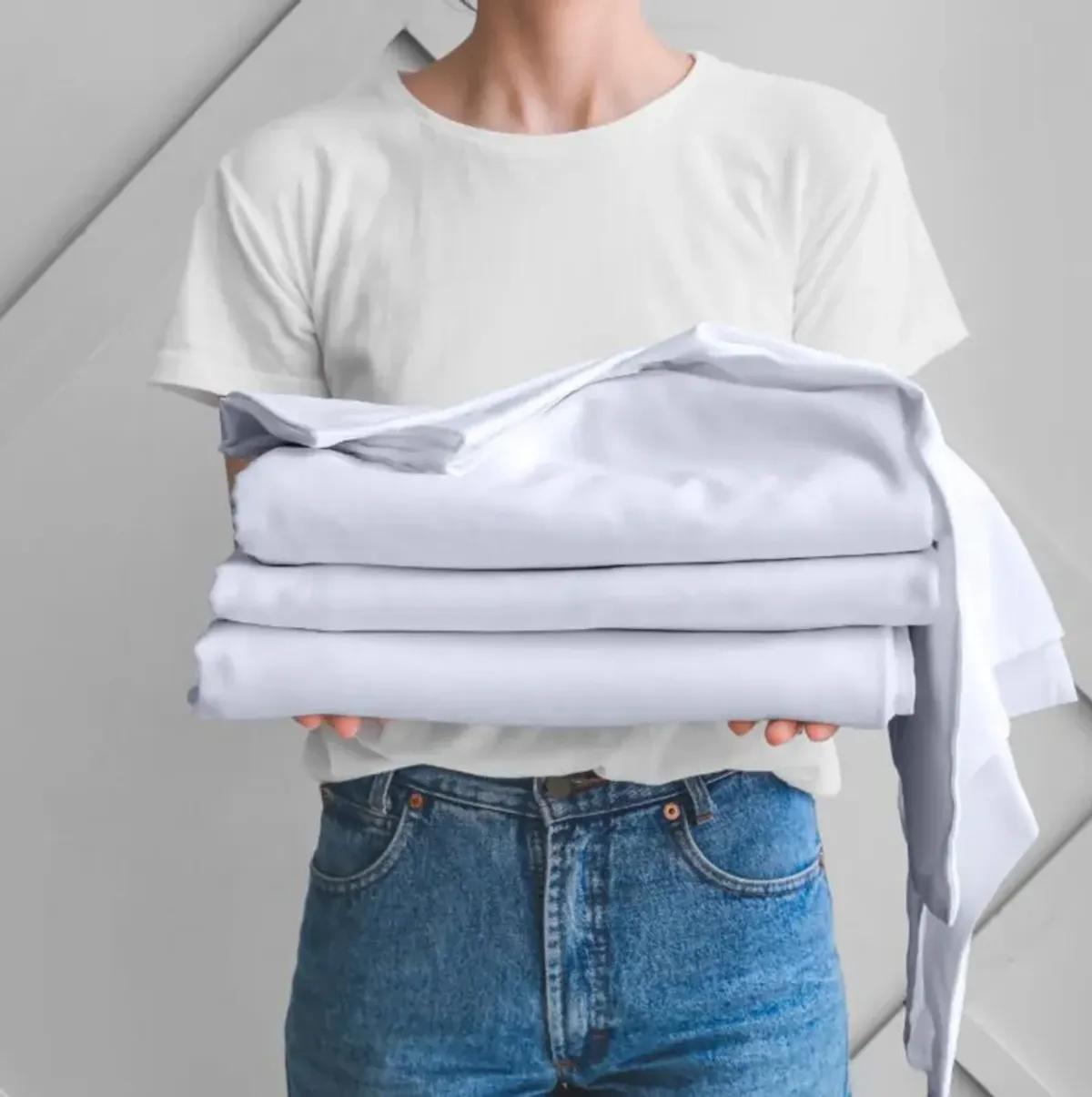 StaDry Twin White Sheet Set