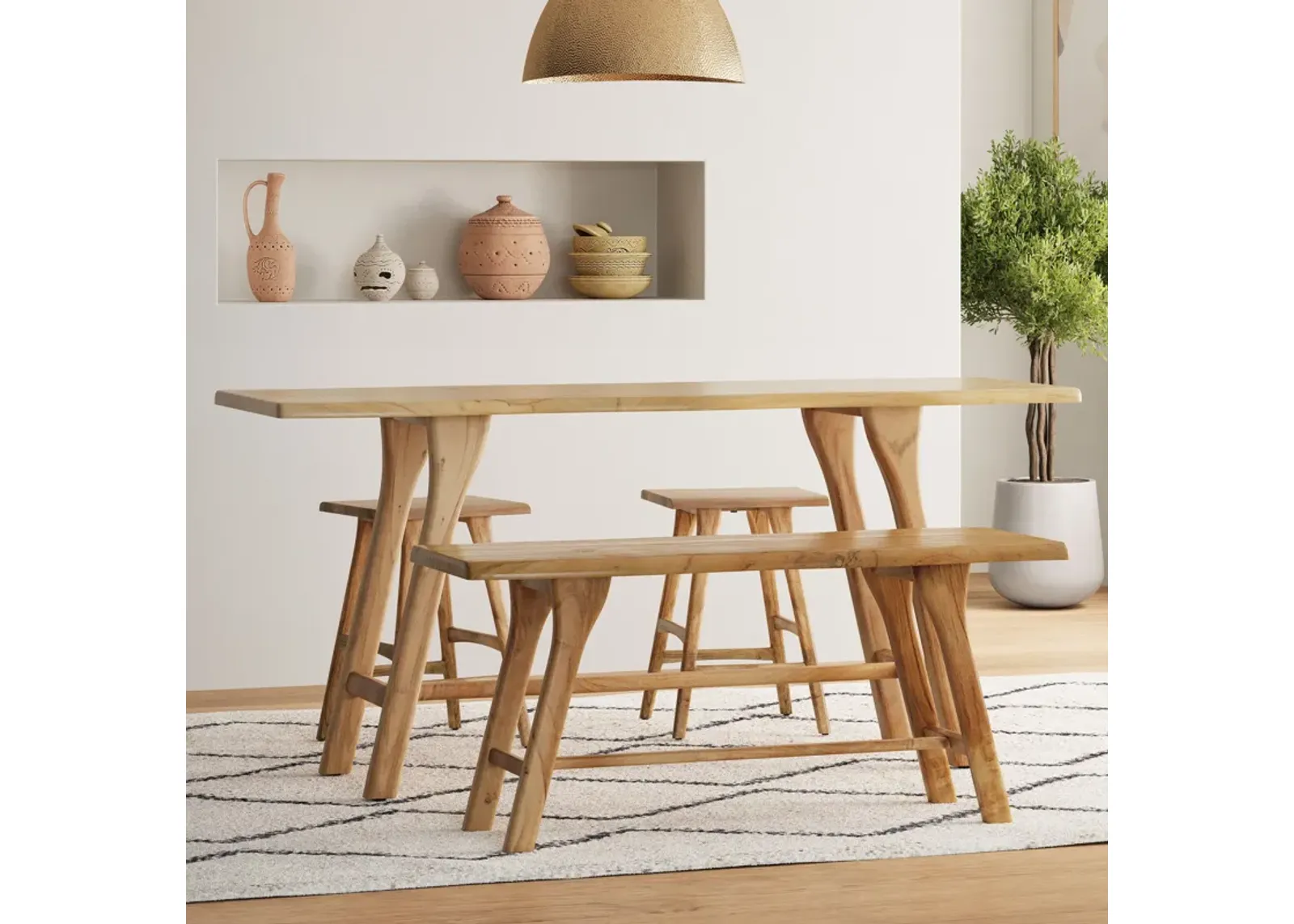 4 Piece Counter Table Set