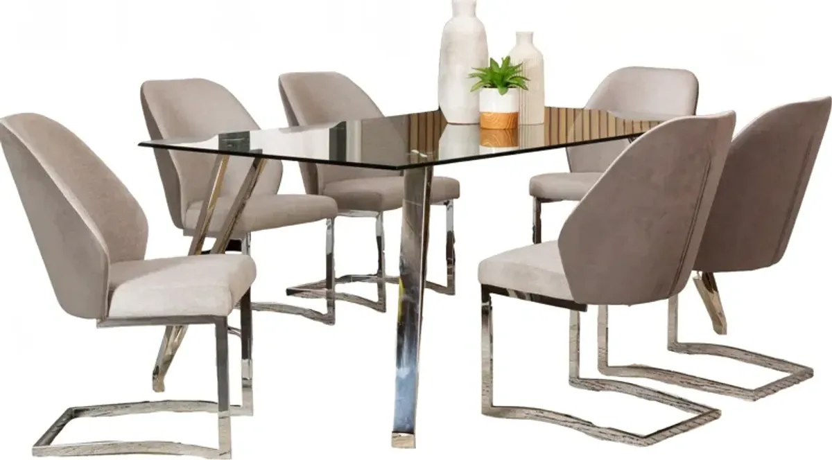 Carlo 7 Piece Dining Set