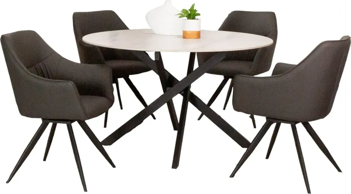 Nero Marco 5PC Dining Set