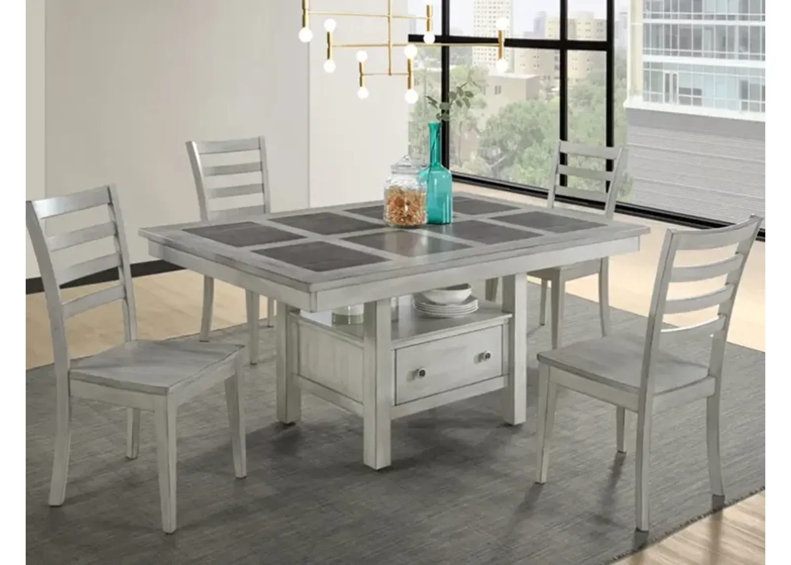 5 Piece Low Dining Set