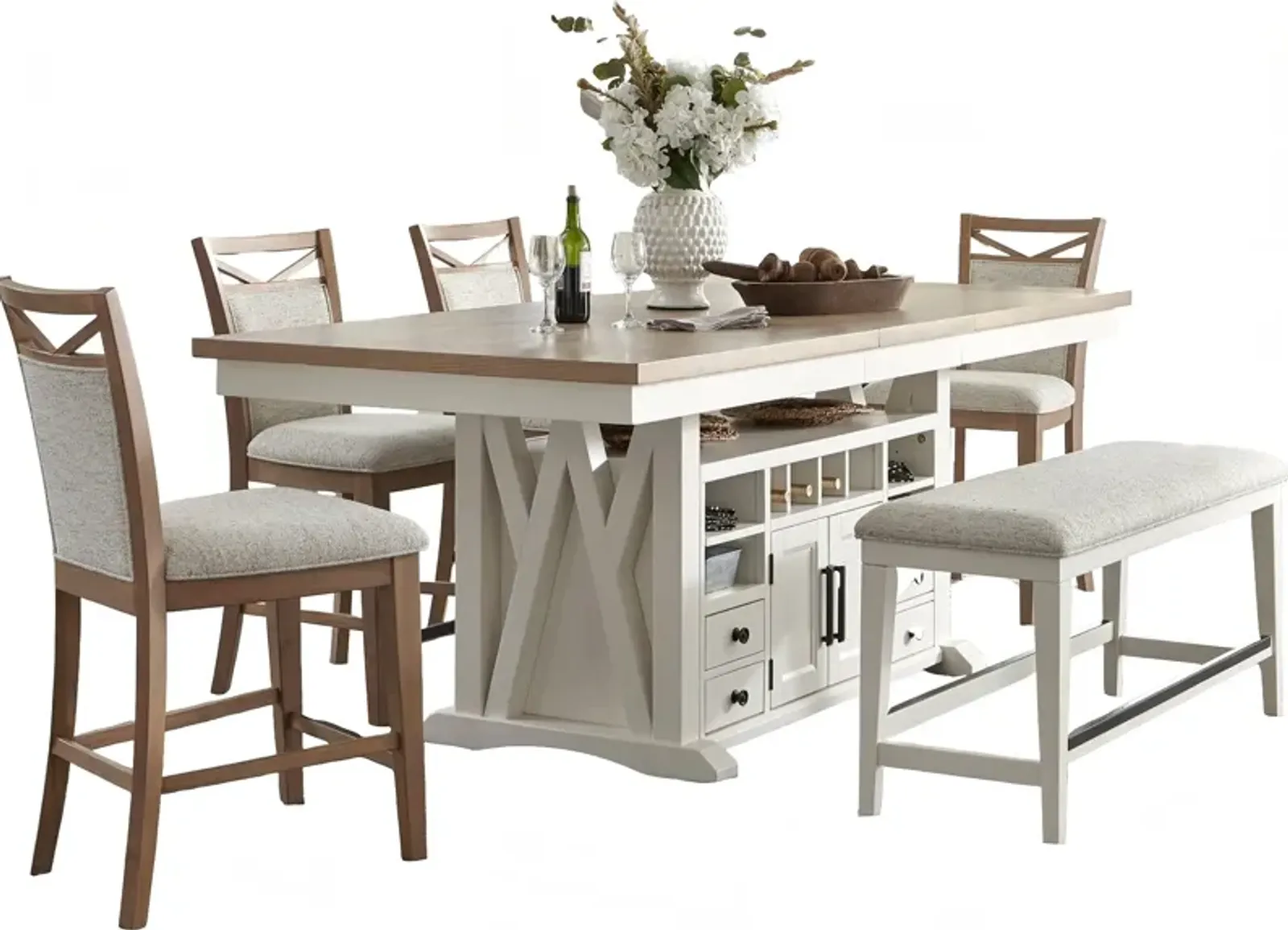 6 Piece Counter Dining Set