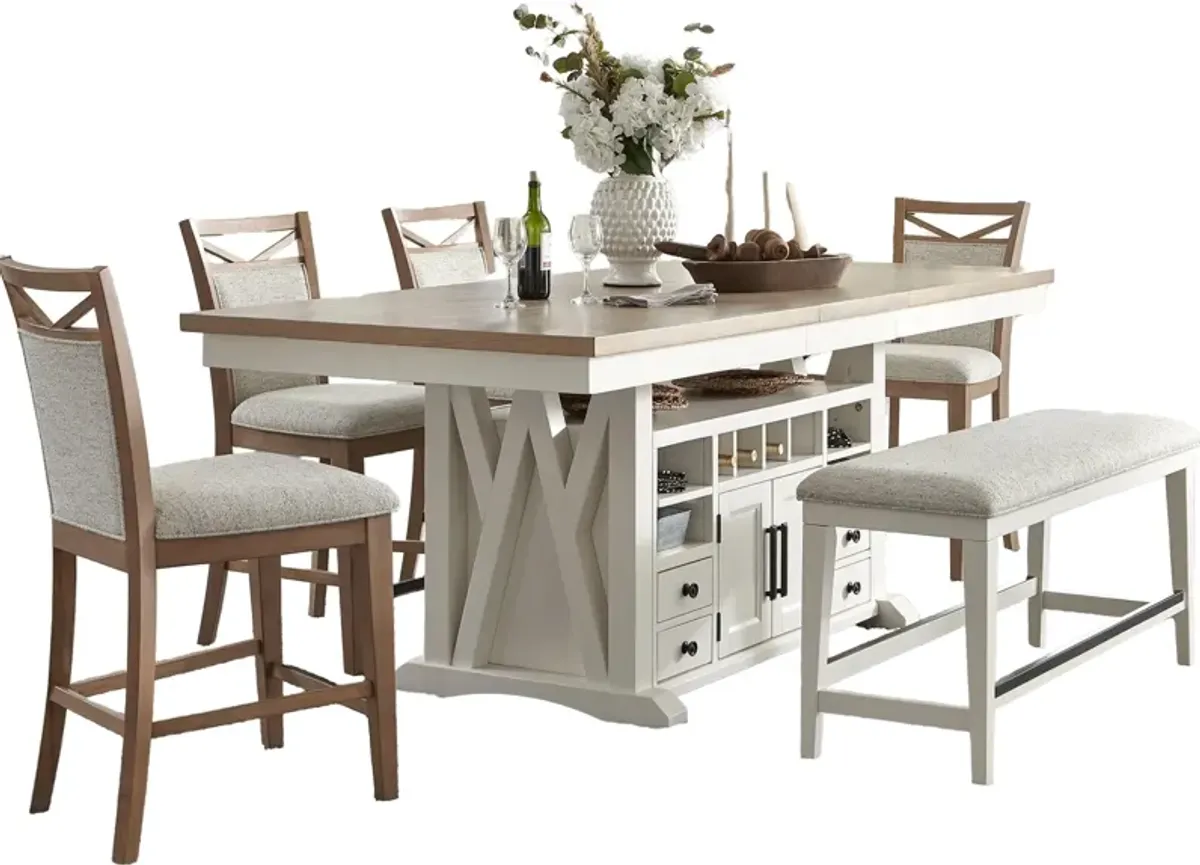 6 Piece Counter Dining Set