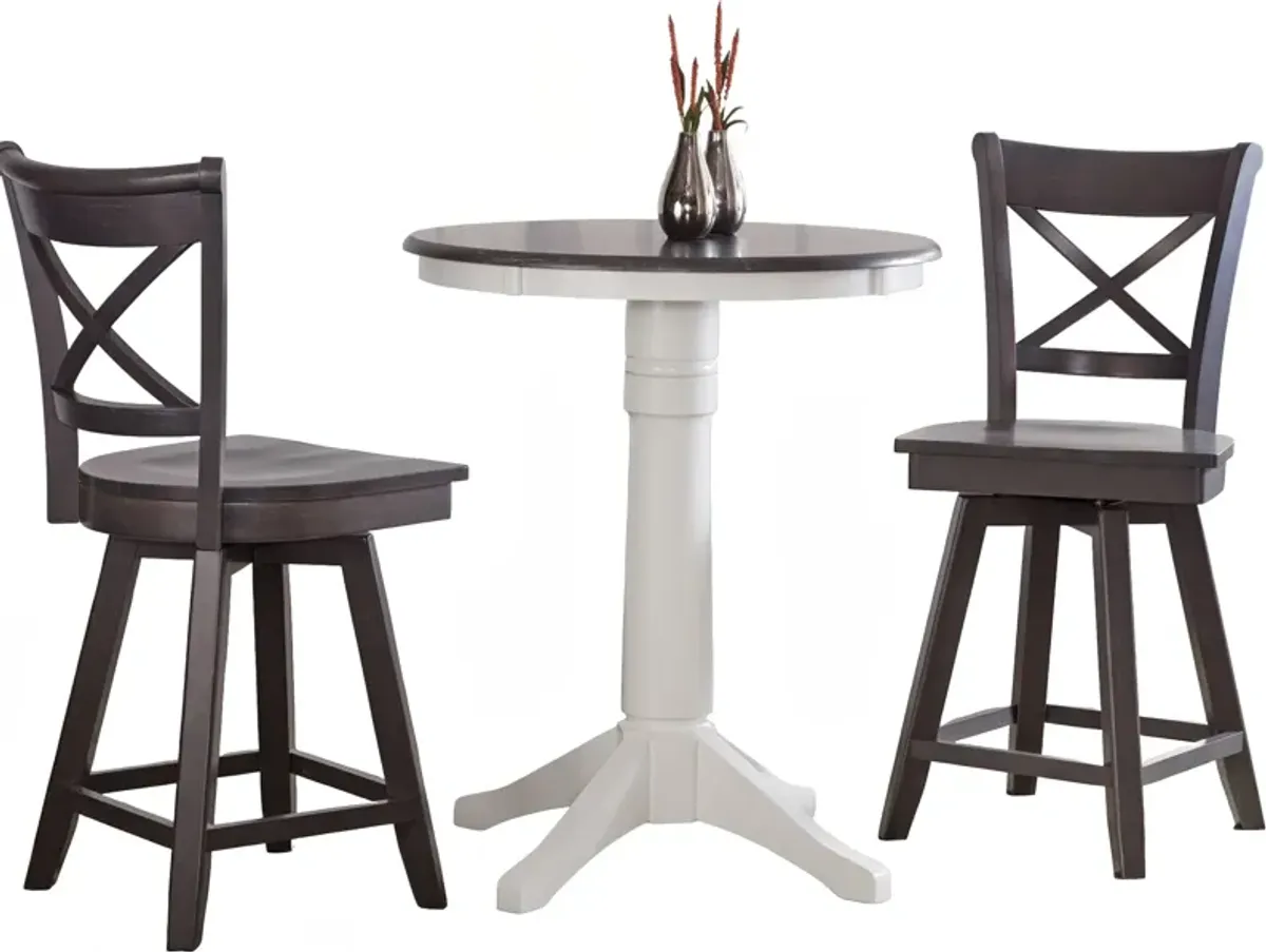 Riley 3 Piece Counter Table Set