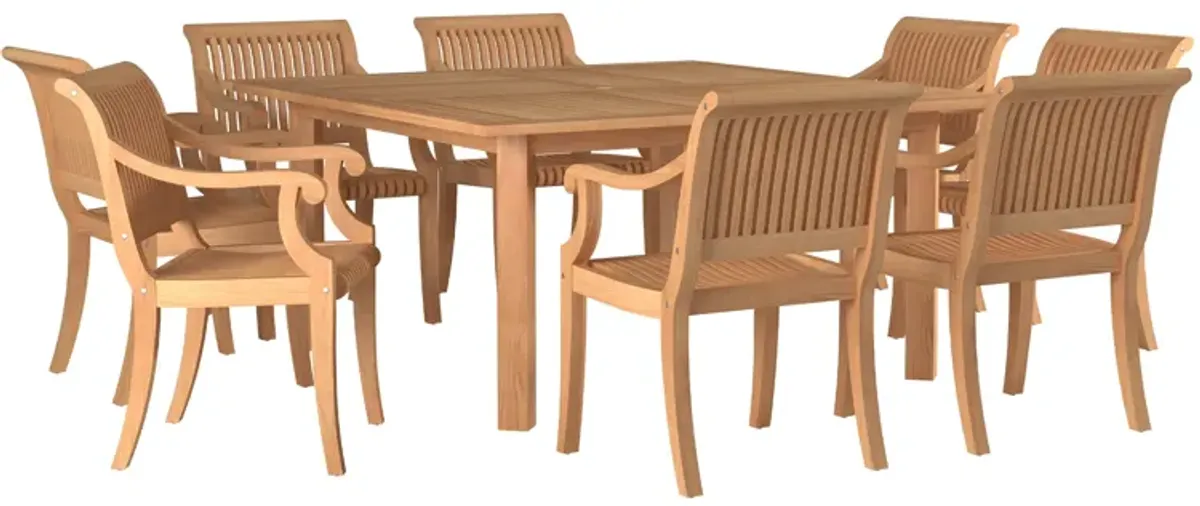Hamilton 9 Piece Outdoor Dining Set