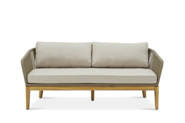 Maui Outdoor Loveseat, Taupe