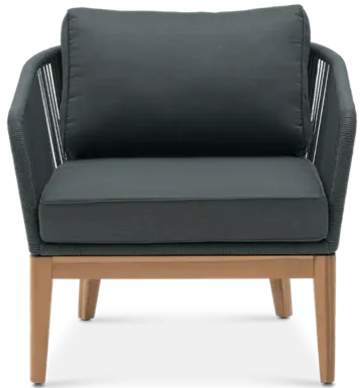 Maui Outdoor Lounge Chair, Charcoal