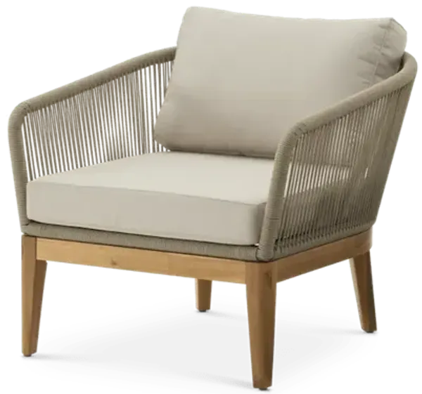 Maui Outdoor Lounge Chair, Taupe