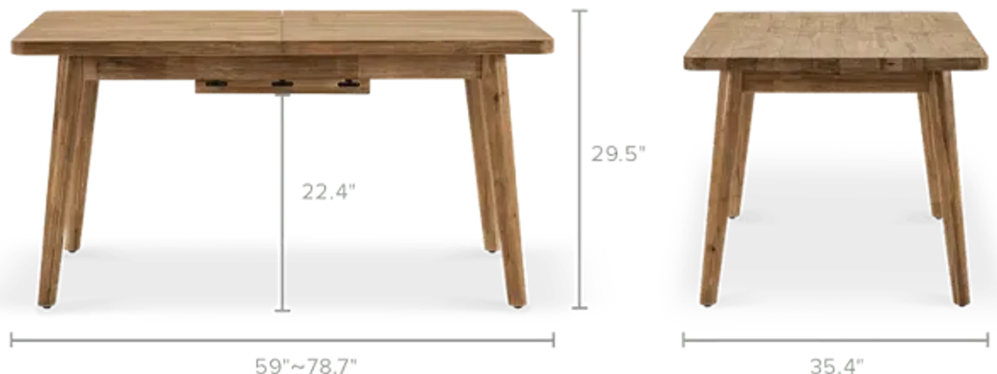 Seb Extendable Dining Table 59 78 7 Castlery | Furniture.com